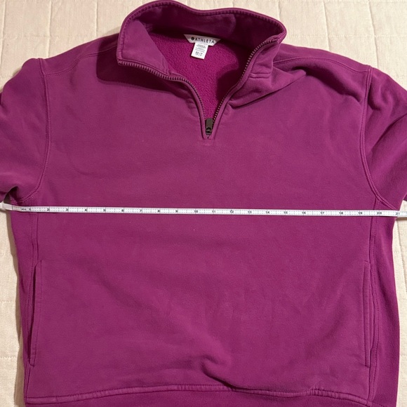 Athleta Purple Half-Zip Pullover Sweatshirt - Picture 12 of 14